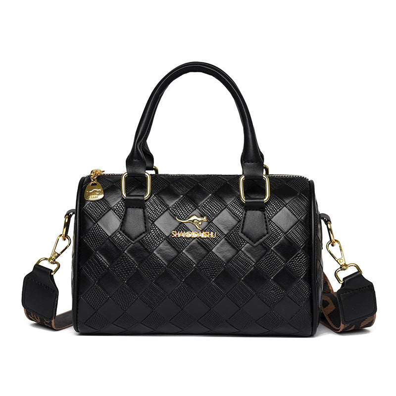 Bolso de cuero acolchado