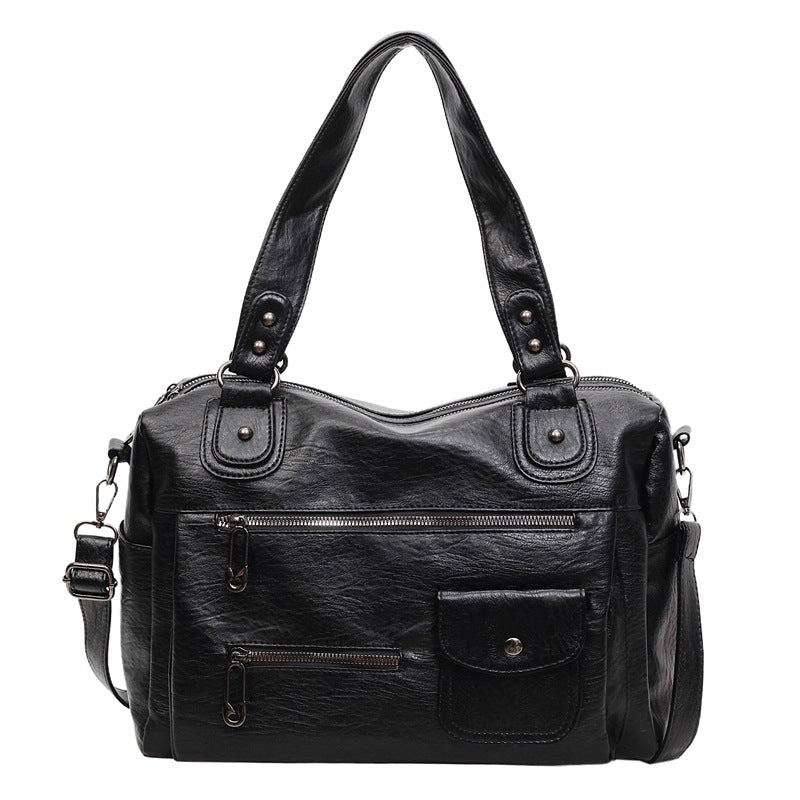 Bolso Vintage para Mujer con Múltiples Bolsillos