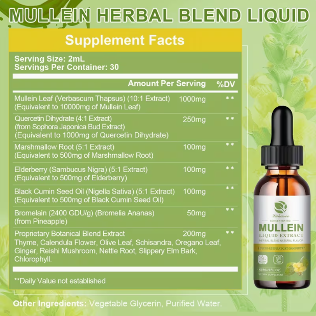 Mullein Drops for Lung Health
