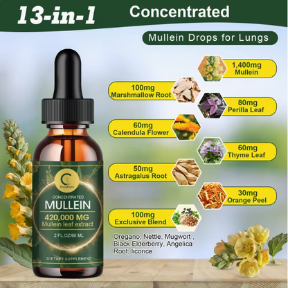 Mullein Drops for Lung Health