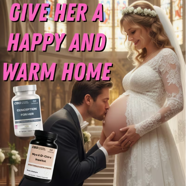 Regalos para ella | Conception for Her (Fórmula de apoyo a la fertilidad) y cápsulas de inositol