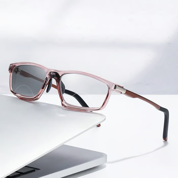 Gafas de lectura bifocales deportivas que cambian de color