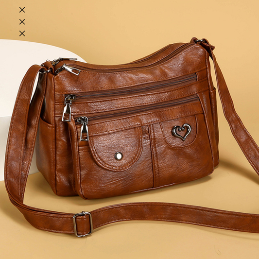 ModaEstila™ | Bolso bandolera sencillo de piel suave